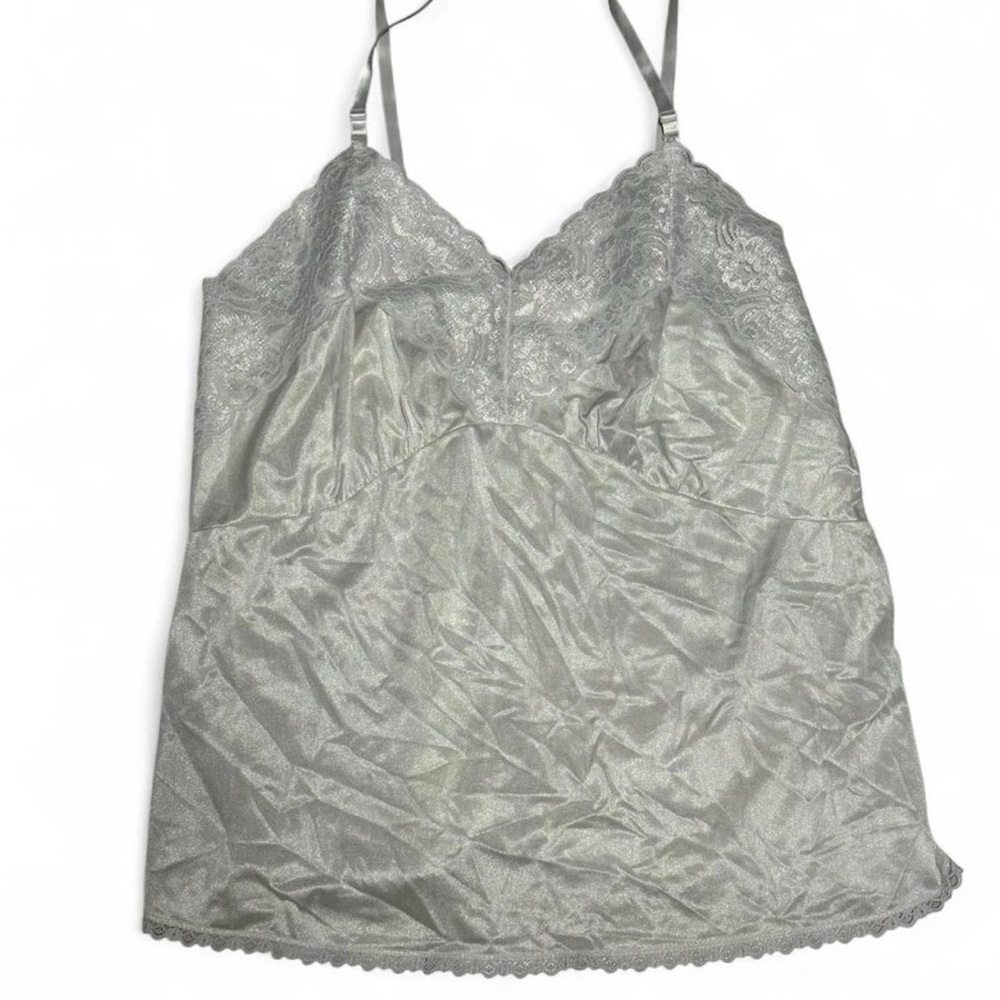 White Lace Satin Camisole